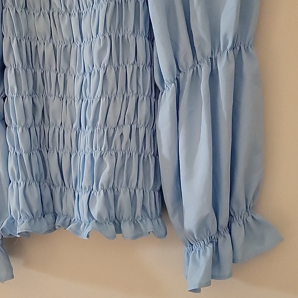 CUTE BABY BLUE LONGSLEEVE TOP - Picture 7 of 11
